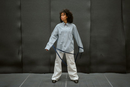 “DRAWSTRING,, upcycled shirt