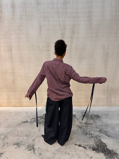 “DRAWSTRING,, upcycled shirt