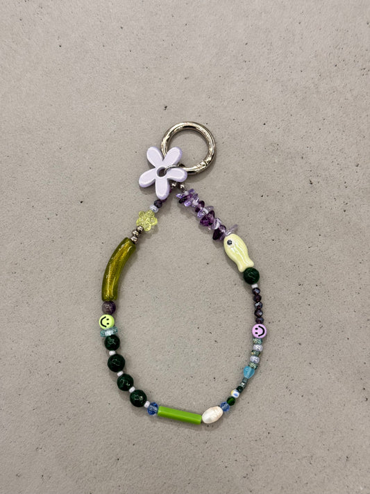 LILAC FLOWER keychain/ bag charm