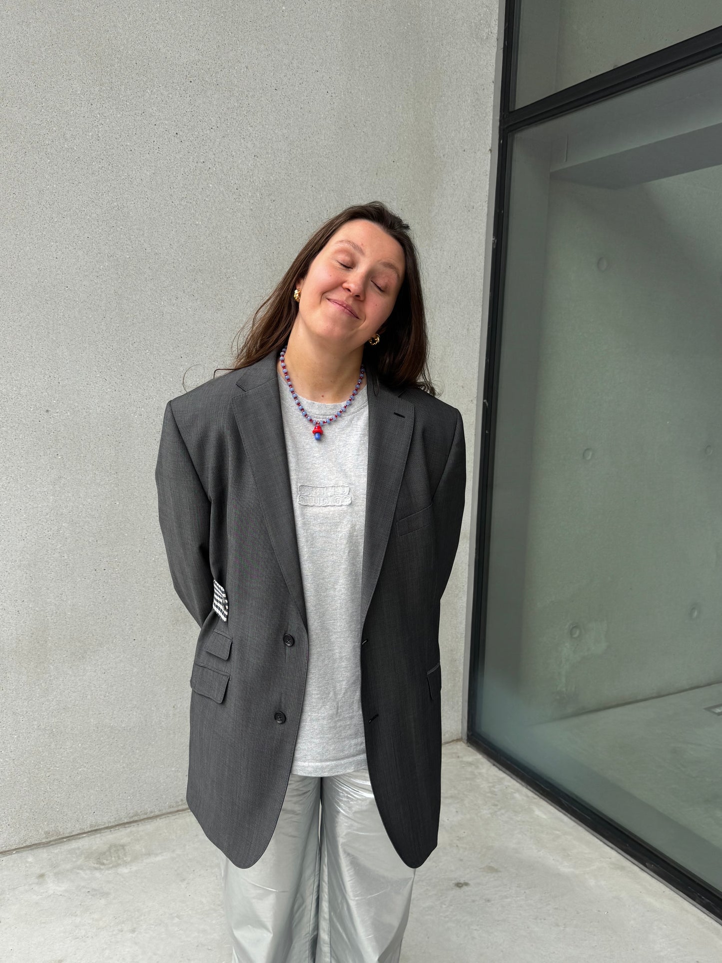 “LA VESTE ENVELOPPE,, upcycled blazer
