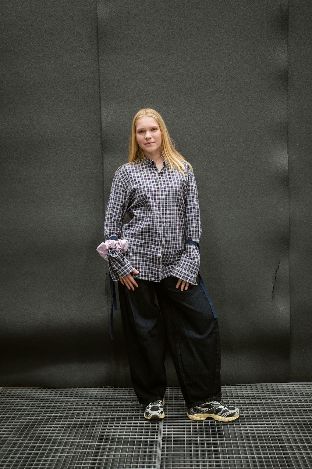“DRAWSTRING,, upcycled shirt