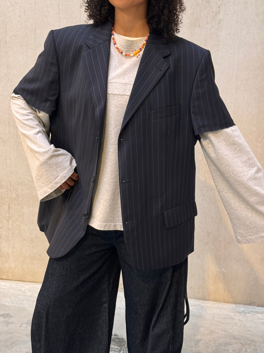 LA VESTE “À MANCHES COURTES” upcycled blazer