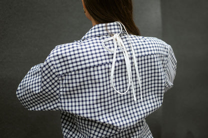 “SCRUNCHED,, upcycled shirt