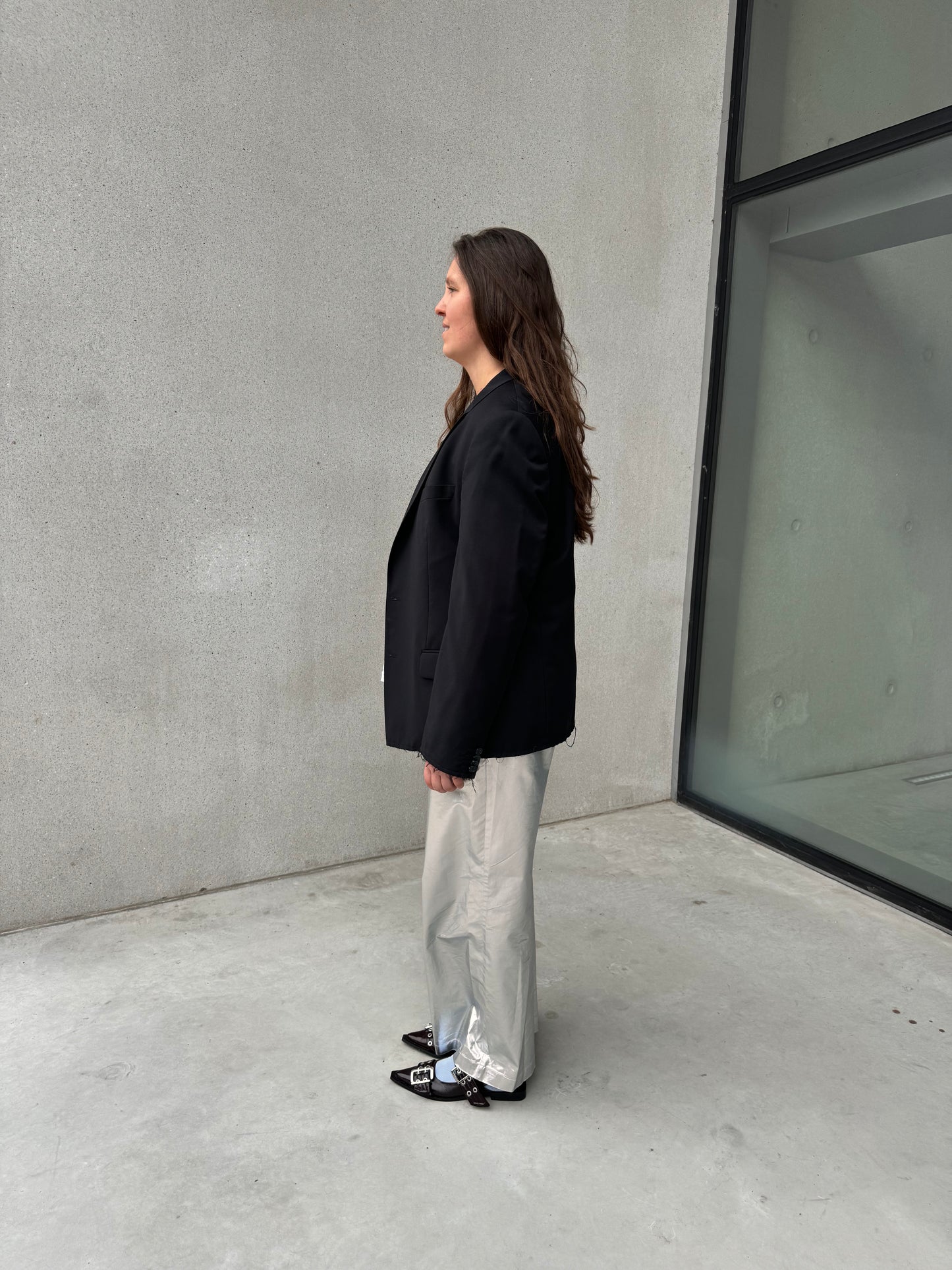 “RAW EDGE,, upcycled blazer