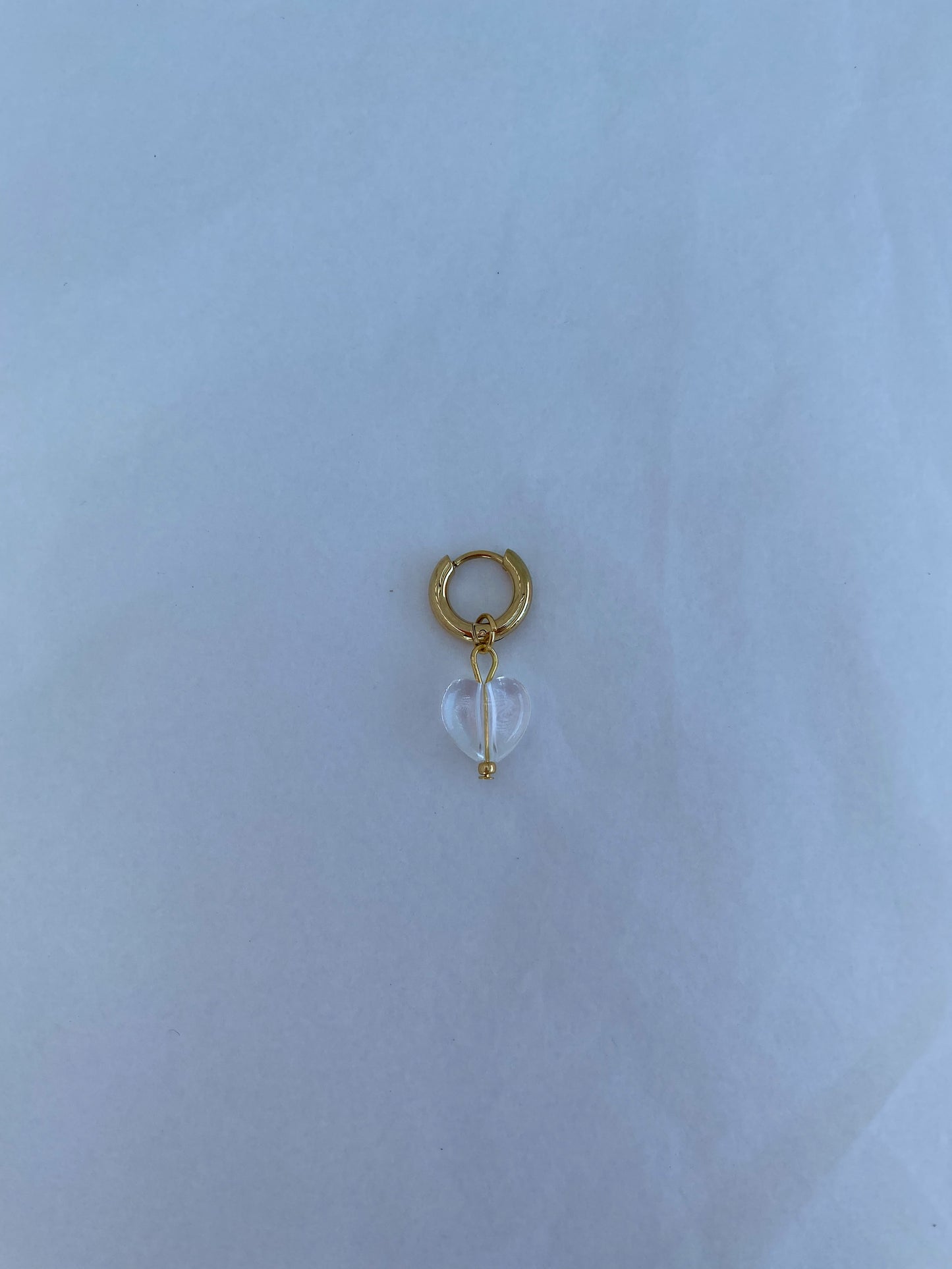 TRANSPARANT HEARTS earring