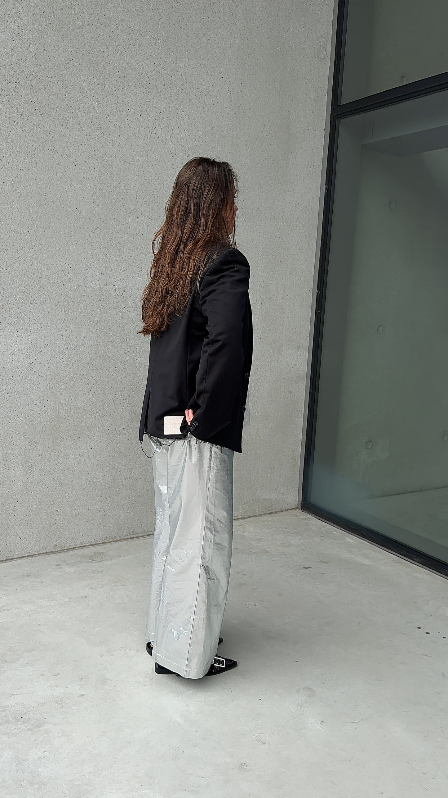“RAW EDGE,, upcycled blazer