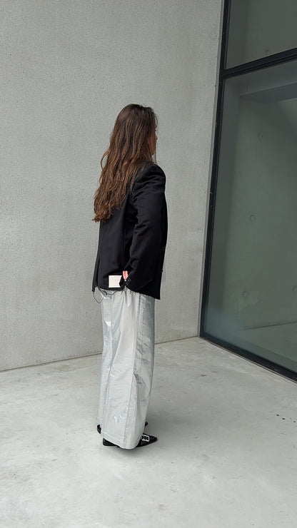 “RAW EDGE,, upcycled blazer