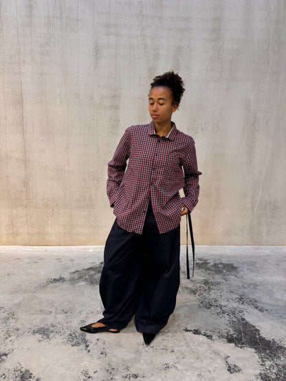 “DRAWSTRING,, upcycled shirt