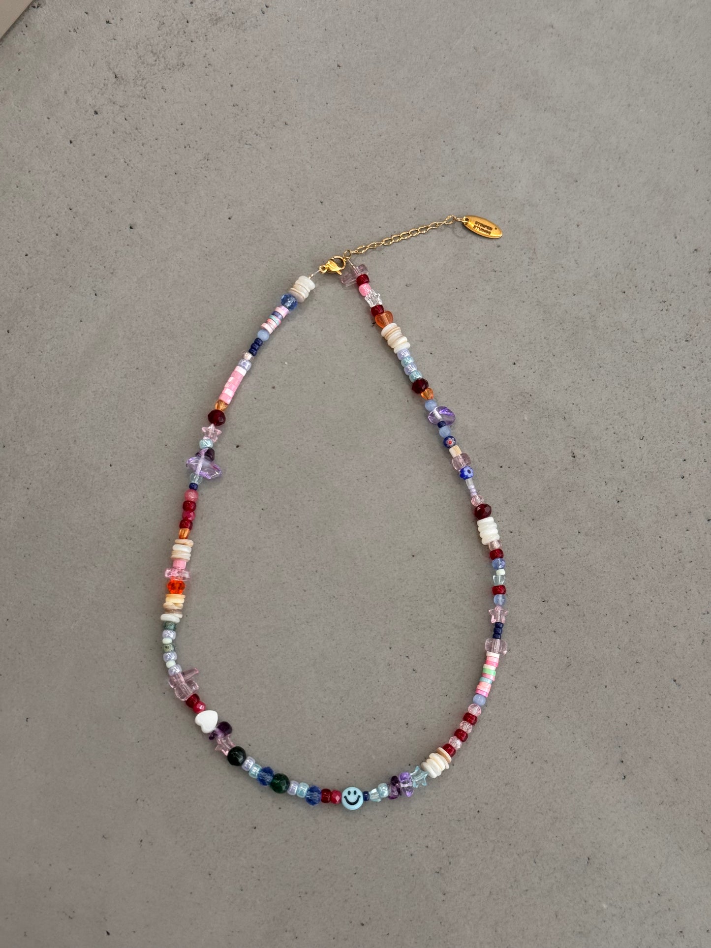 MIXED SMILEY necklace