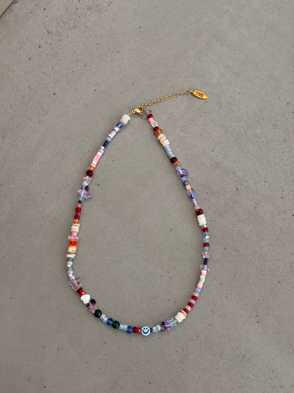 MIXED SMILEY necklace