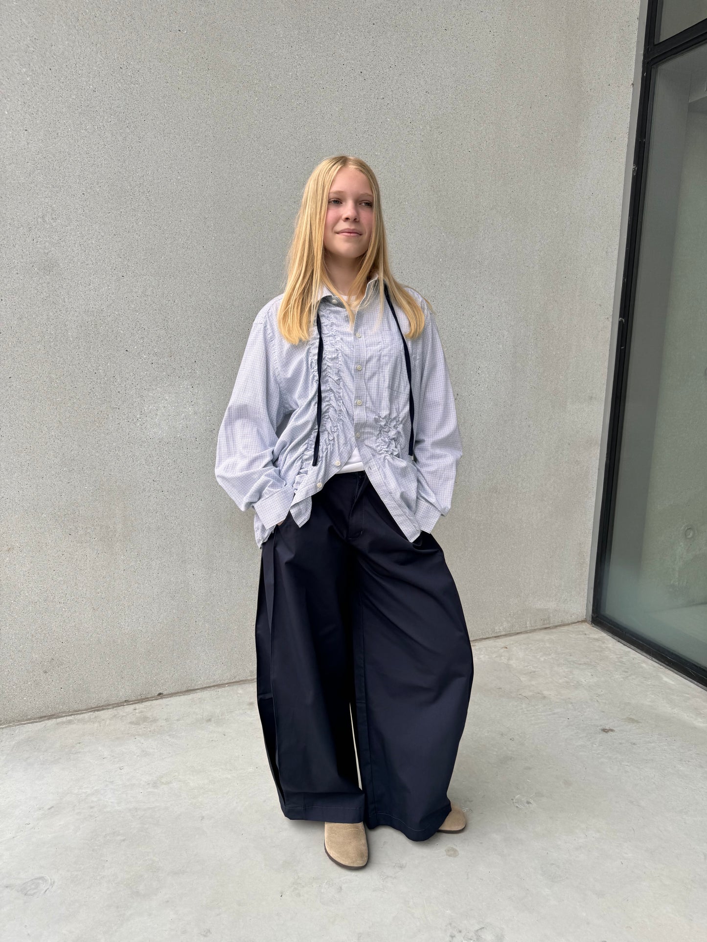 “SCRUNCHED,, upcycled shirt