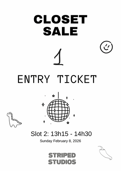 TICKET CLOSET SALE - February 8, 2026