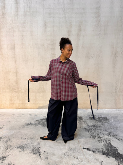 “DRAWSTRING,, upcycled shirt