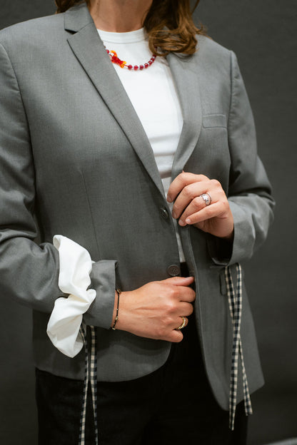 “LARGE POCKET,, upcycled blazer