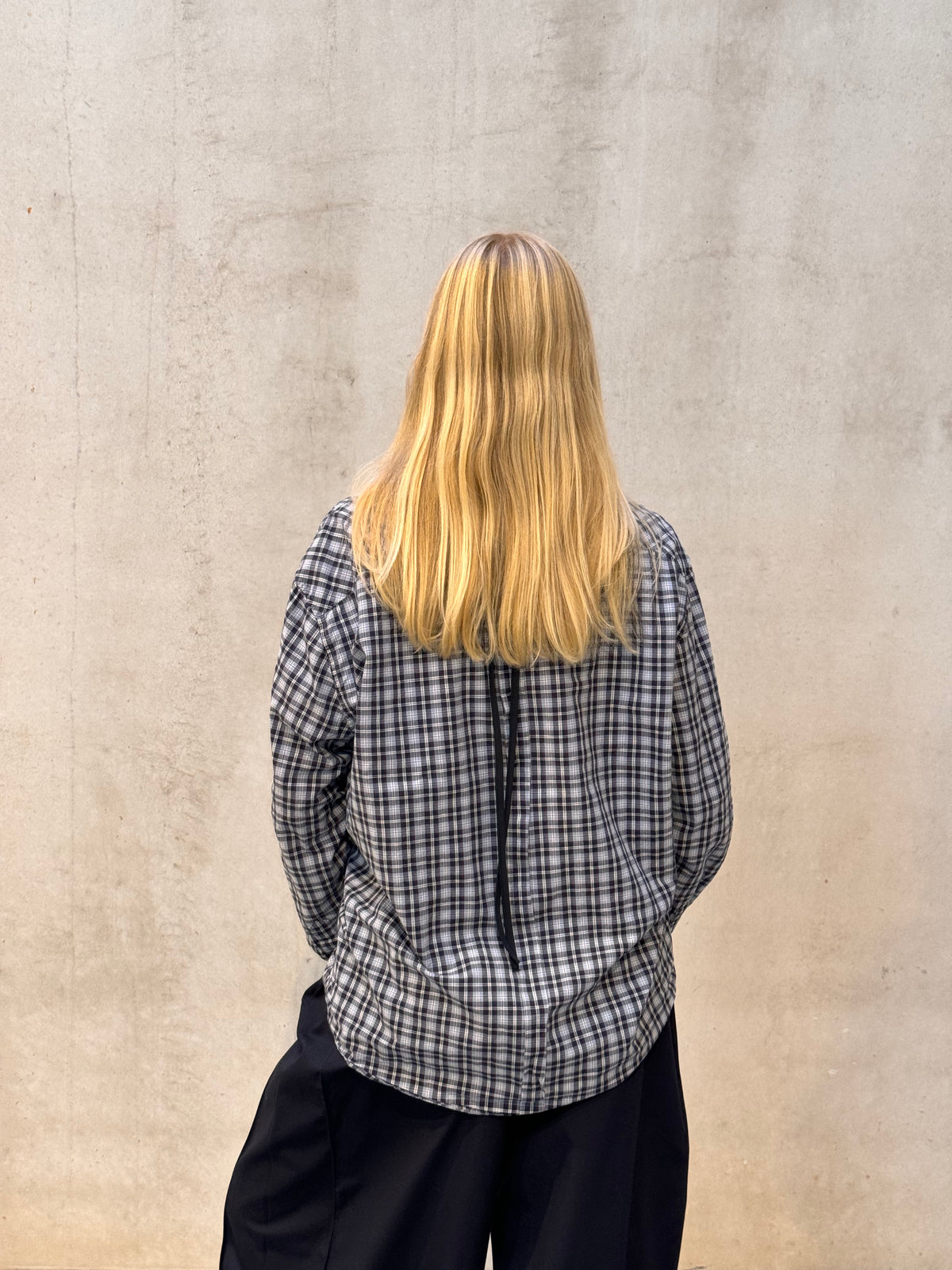 “SCRUNCHED,, upcycled shirt