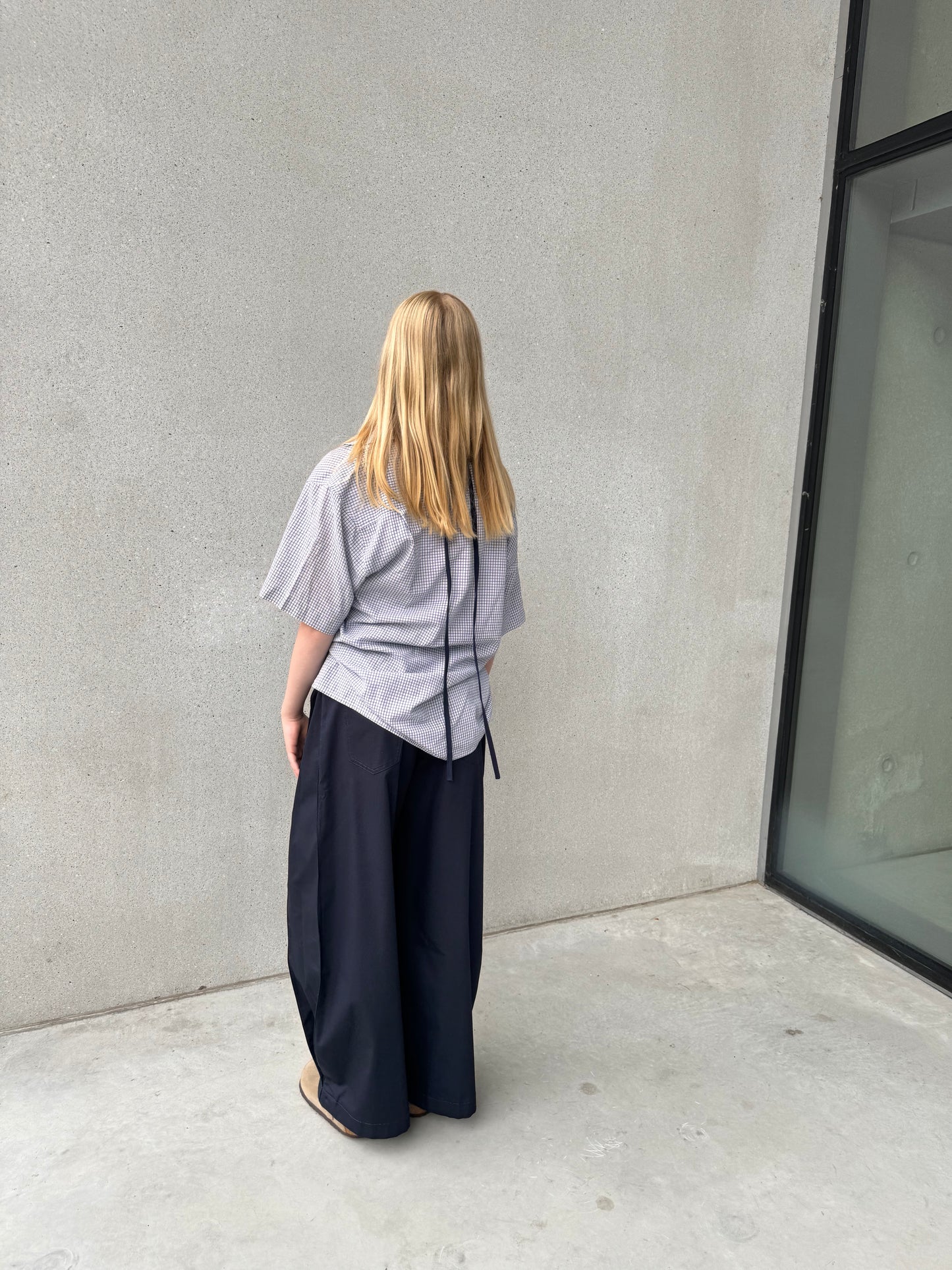 “SCRUNCHED,, upcycled shirt