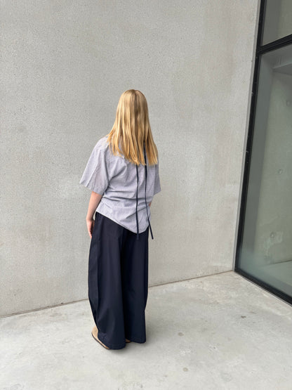 “SCRUNCHED,, upcycled shirt