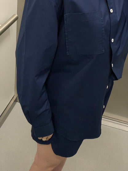 NAVY OVERSIZED SHIRT