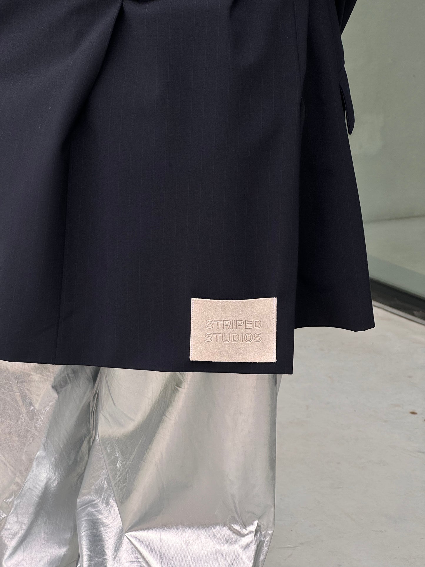 “LA VESTE ENVELOPPE,, upcycled blazer