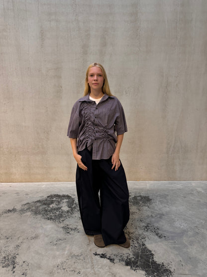 “SCRUNCHED,, upcycled shirt