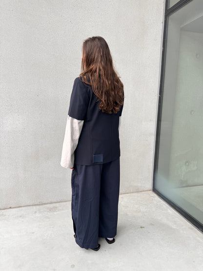 LA VESTE “À MANCHES COURTES” upcycled blazer