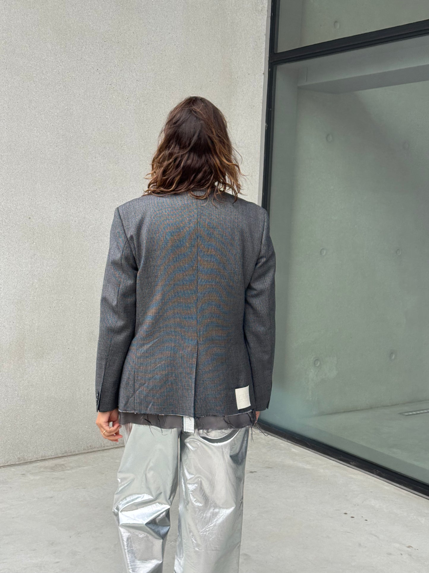 “RAW EDGE,, upcycled blazer