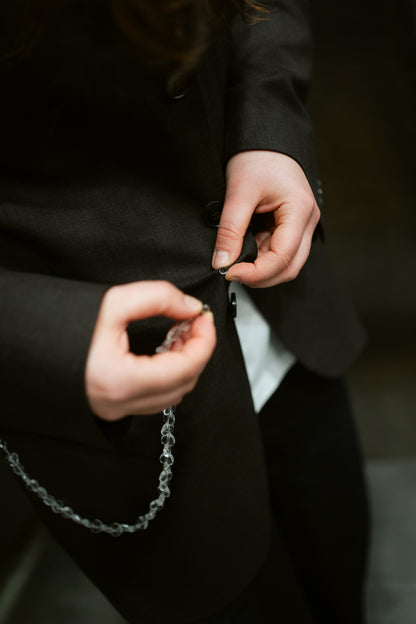 “LE COLLIER ASYMETRIQUE,, upcycled blazer