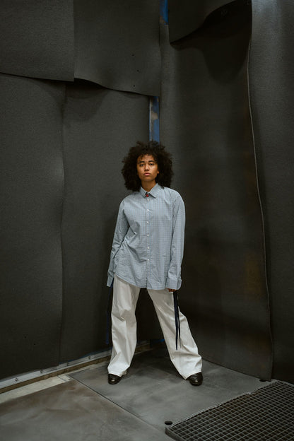 STRAIGHT LEG PANTS white