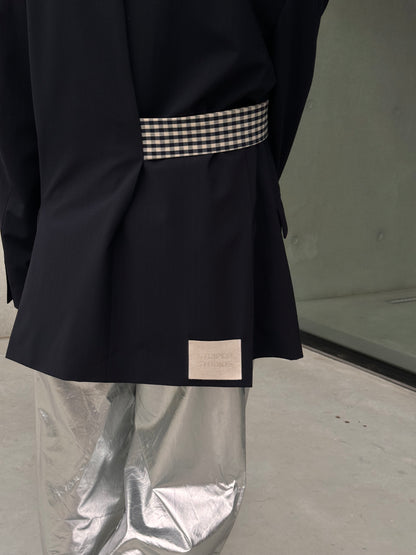 “LA VESTE ENVELOPPE,, upcycled blazer