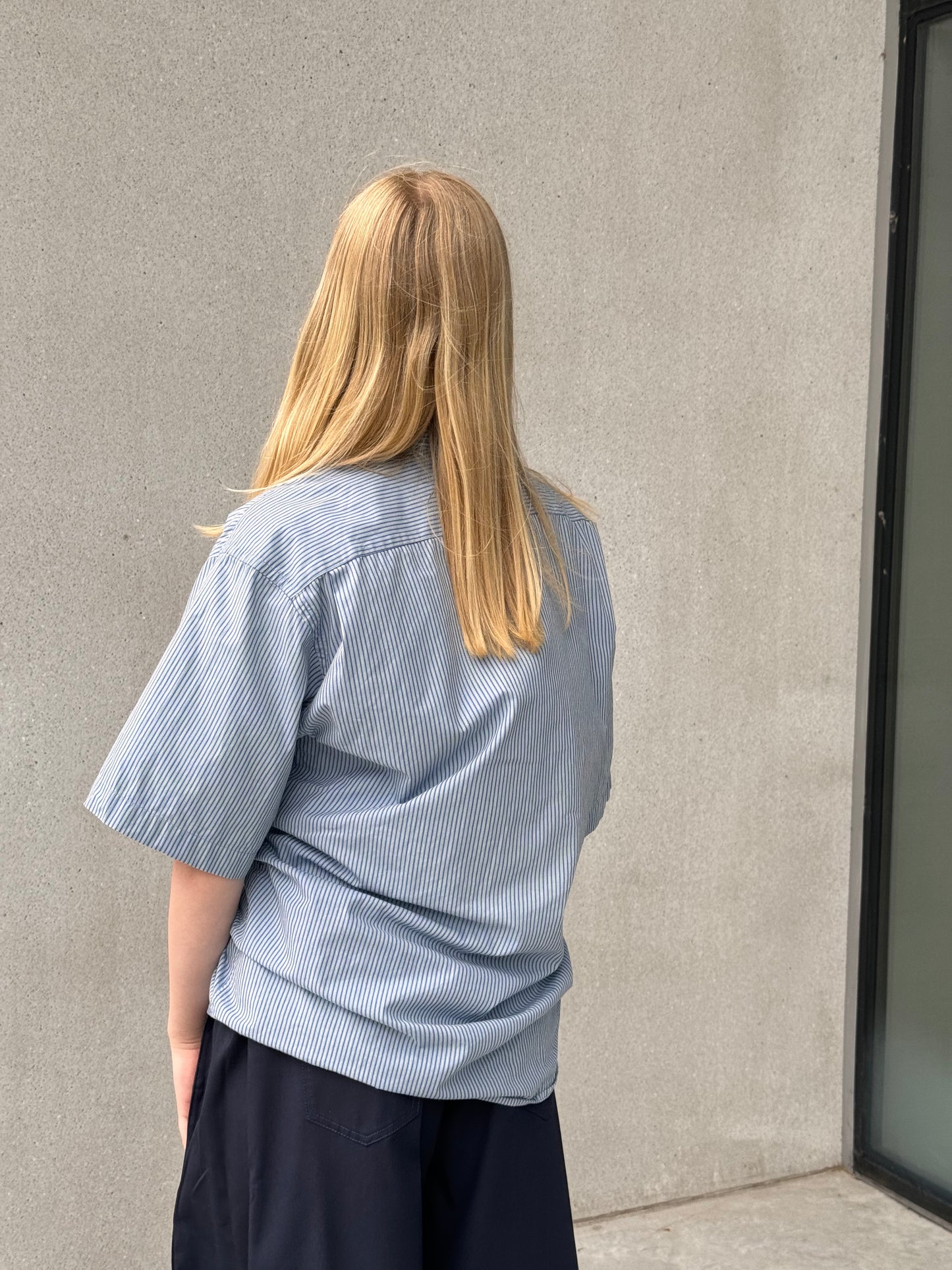 “SCRUNCHED,, upcycled shirt