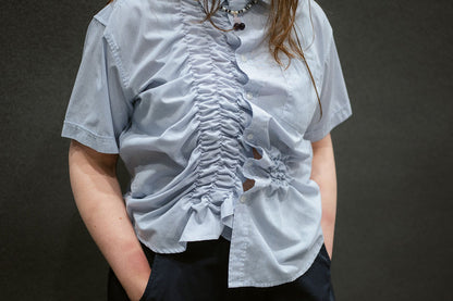 “SCRUNCHED,, upcycled shirt