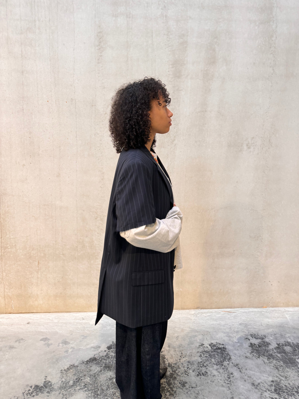 LA VESTE “À MANCHES COURTES” upcycled blazer