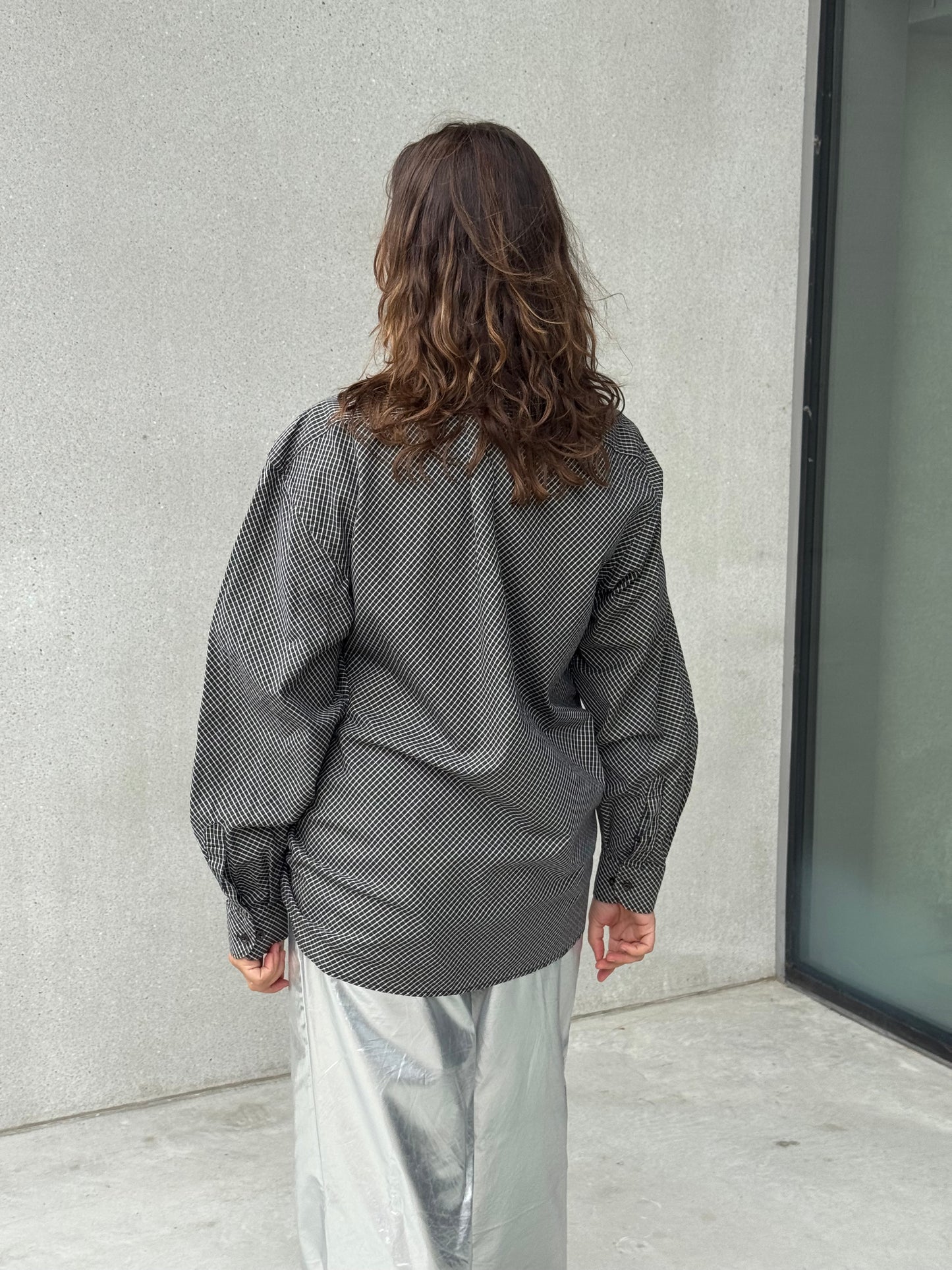 “SCRUNCHED,, upcycled shirt