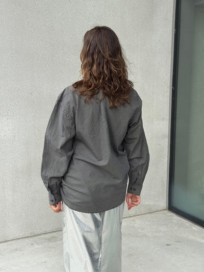 “SCRUNCHED,, upcycled shirt