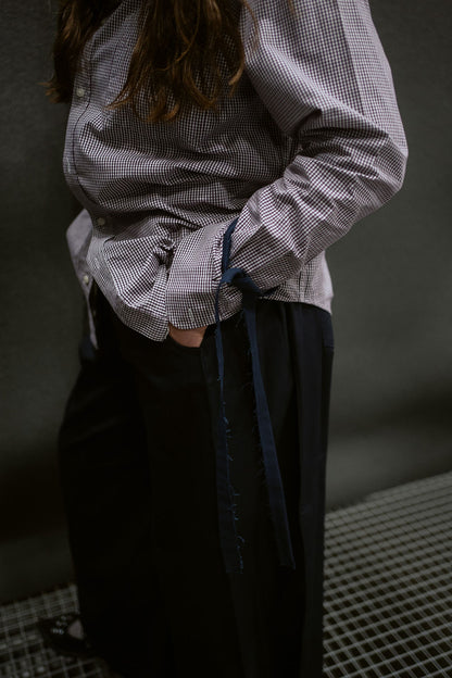 “DRAWSTRING,, upcycled shirt