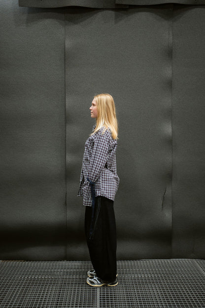 “DRAWSTRING,, upcycled shirt