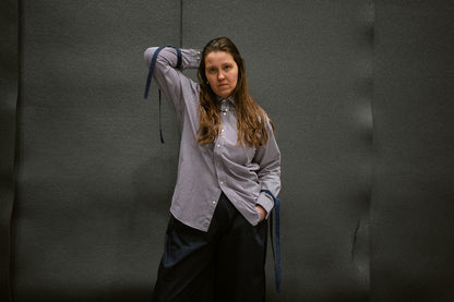 “DRAWSTRING,, upcycled shirt