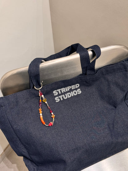 ORANGE STRAWBERRY keychain/ bag charm