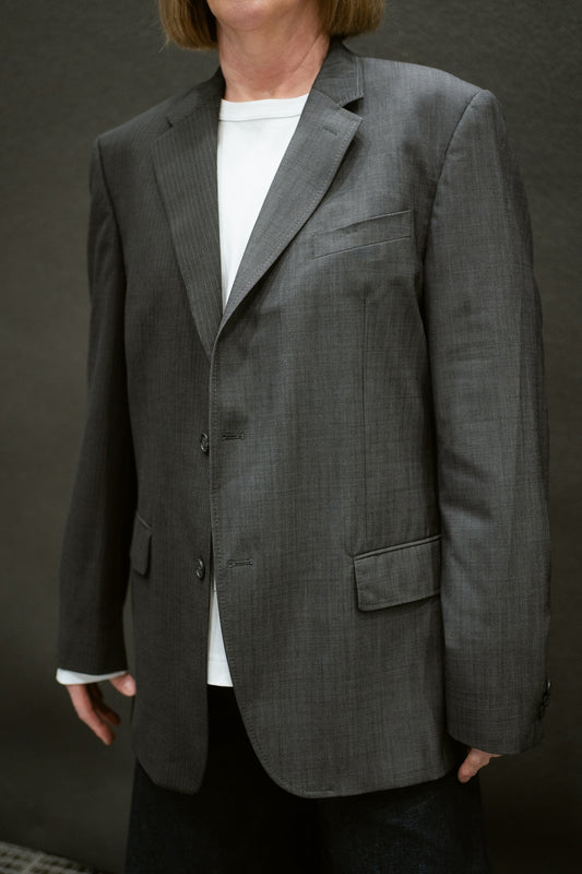 “LA VESTE ASYMETRIQUE,, upcycled blazer
