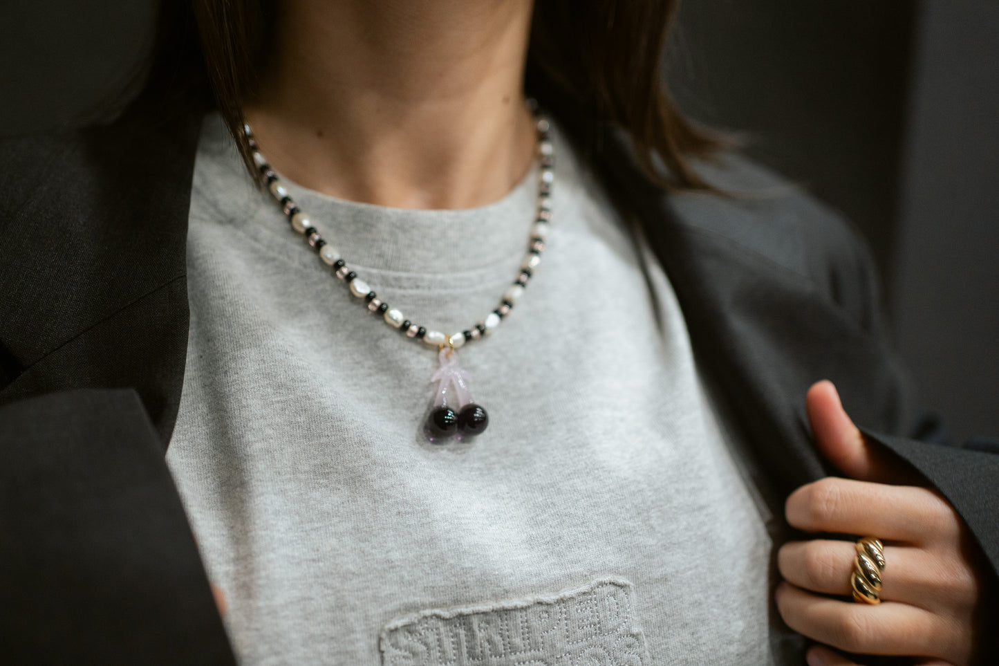 PINK CHERRY necklace