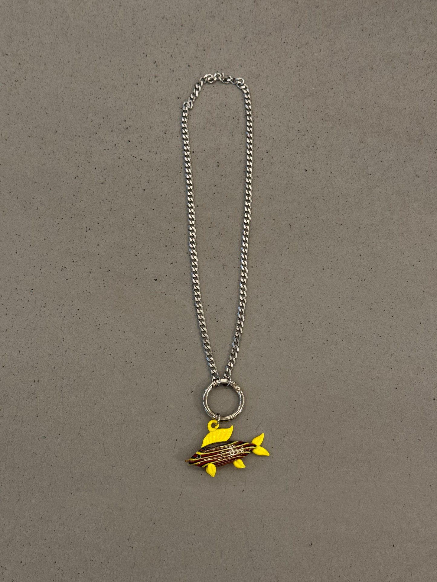 CHAINED YELLOW FISH NECKLACE