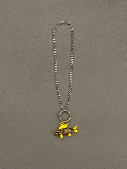 CHAINED YELLOW FISH NECKLACE