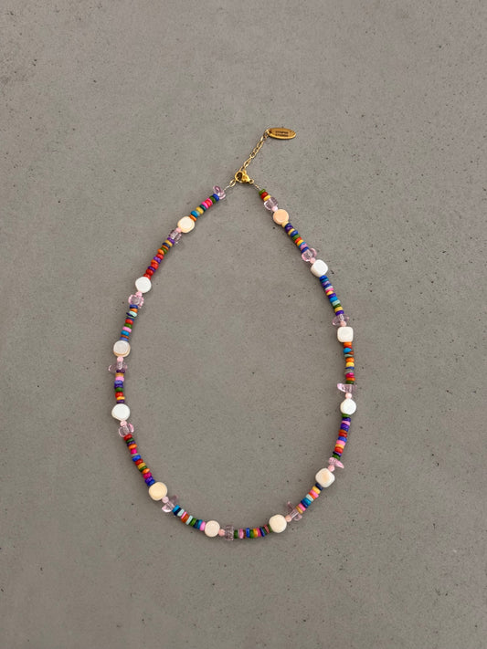 COLORED PEARLS necklace