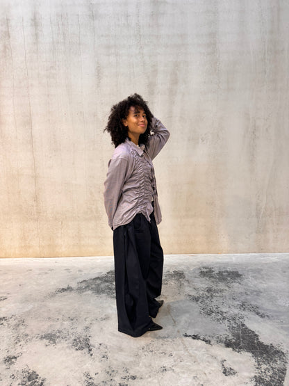 “SCRUNCHED,, upcycled shirt