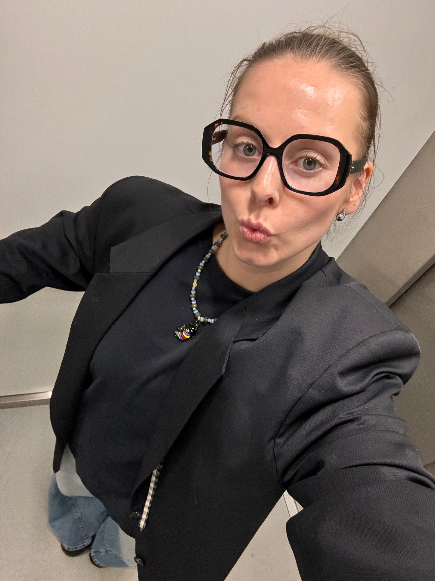 GREEN SEAHORSE necklace