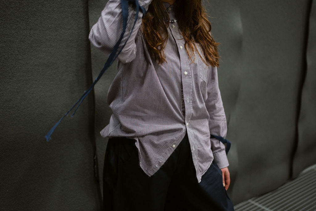 “DRAWSTRING,, upcycled shirt