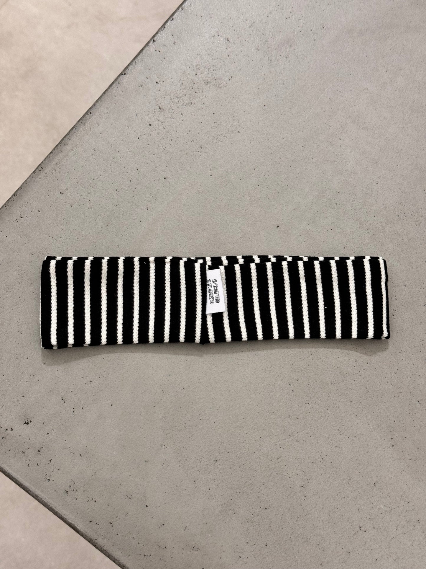 BLACK STRIPED headband