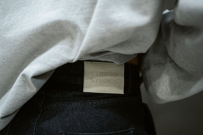 DRAWSTRING BARREL JEANS