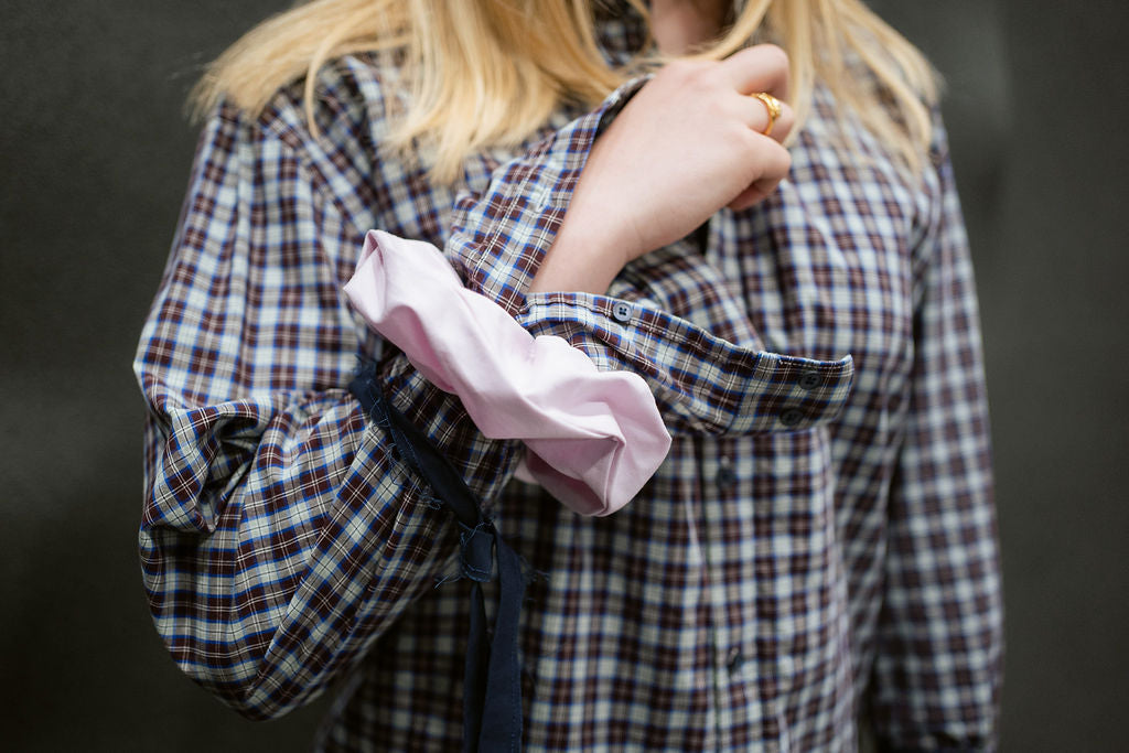 “DRAWSTRING,, upcycled shirt