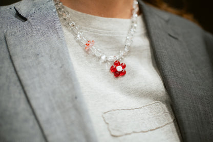 FLOWERY MUSHROOM necklace